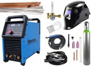Spawarka TIG MMA AC/DC 200A Sherman pulse zestaw