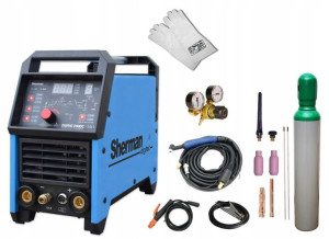 Spawarka TIG MMA DC 200A 230V PULS Sherman zestaw