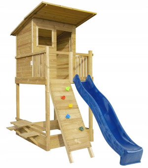 Drewniany Domek ogrodowy Beach House ścianka ślizg