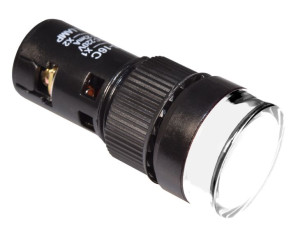 Kontrolka sygnalizacyjna 16mm LED APT 24V biała panel sterowniczy