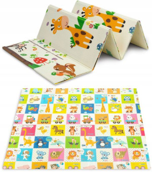 Mata piankowa dwustronna składana 180X200CM TOYZ