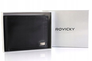 Skórzany portfel męski z ochroną kart RFID Protect