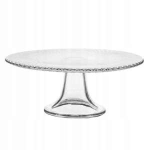 Paterą szklana na ciasto tort nodze EDWANEX 28 cm
