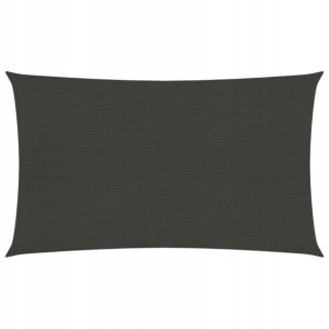 Żagiel przeciwsłoneczny, 160 g/m², antracytowy, 3,