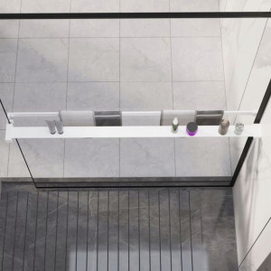 Półka ścienna do prysznica typu walk-in, biała, 11