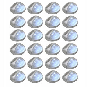 Solarne lampy ścienne LED do ogrodu, 24 szt., okrą