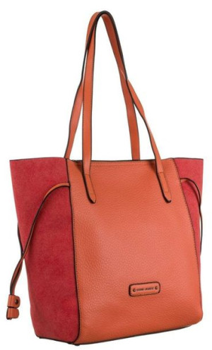 Trapezowy shopper z welwetowymi bokami Lumarko!
