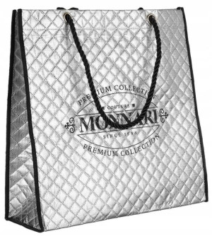 Zakupowa, Pikowana Torba Damska Tote Bag Na Solidn