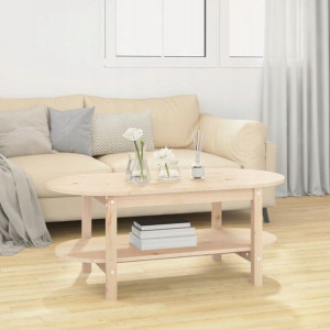 Stolik kawowy, 110x55x45 cm, lite drewno sosnowe L