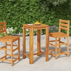 Ogrodowy stolik barowy, 60x60x105 cm, lite drewno