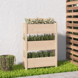 Donica, 77x25x104,5 cm, lite drewno sosnowe Lumark