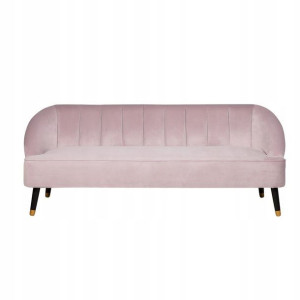 Sofa 3-osobowa Welurowa Różowa Alsvag Lumarko!