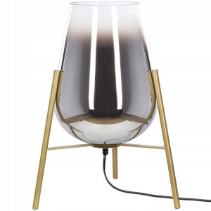 Lampa stołowa metalowa złota MENA Lumarko!