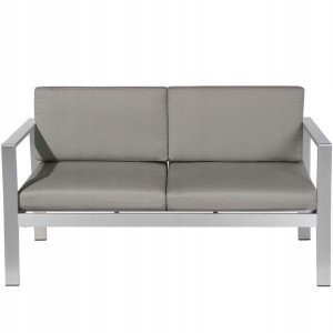Sofa Ogrodowa 2-osobowa Ciemnoszara Salerno Lumark
