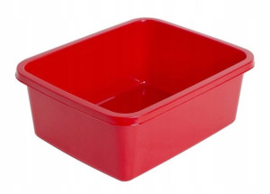 Miska prostokątna Classic 11l 37,5x30,5cm czerwony