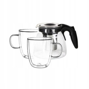 Lumarko Zestaw Dzbanek 900 ML + 2 X Kubek Termiczn