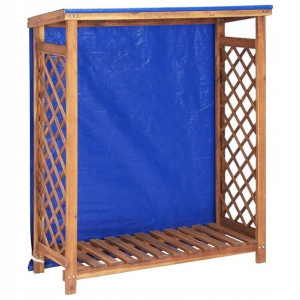 Wiata na drewno opałowe, 105x38x118 cm, lite drewn