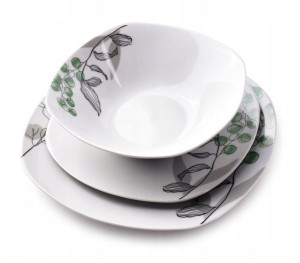 Serwis zestaw obiadowy LEA GREEN Affek Design 6/18