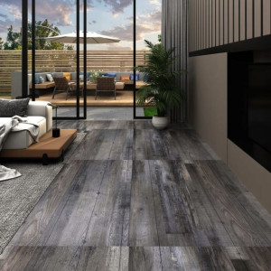 Samoprzylepne panele, PVC, 5,21 m², 2 mm, drewno i
