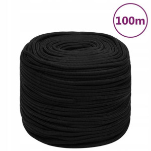 LinKa robocza, czarna, 10 mm, 100 m, poliester Lum