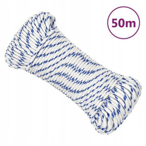 Linka żeglarska, biała, 3 mm, 50 m, polipropylen L