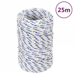 Linka żeglarska, biała, 2 mm, 25 m, polipropylen L