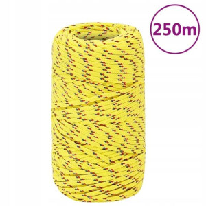 Linka żeglarska, żółta, 2 mm, 250 m, polipropylen