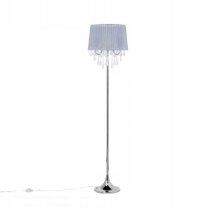 Lampa Podłogowa Metalowa Szara Evans! Lumarko!