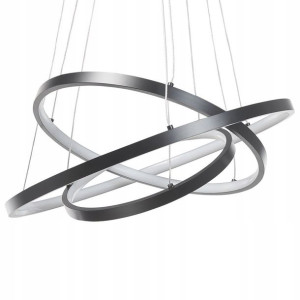 Lampa Wisząca Led Metalowa Czarna Atrek! Lumarko!
