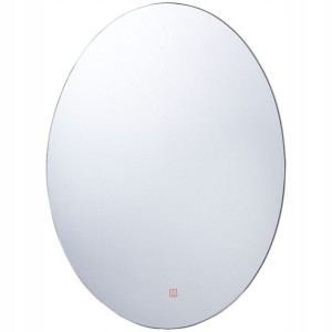 Lustro Ścienne Led 60 X 80 Cm Srebrne Mazille! Lum
