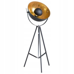 Lampa Podłogowa Metalowa Czarno-złota Thames Ii! L