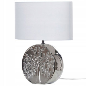 Lampka Nocna Ceramiczna Srebrna Kherlen! Lumarko!