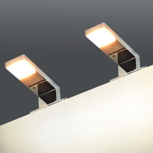 Lumarko Lampy nad lustro, 2 szt., 2 W, ciepłe, bia