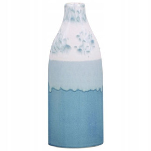 Wazon Na Kwiaty Ceramiczny 35 Cm Biało-niebieski C