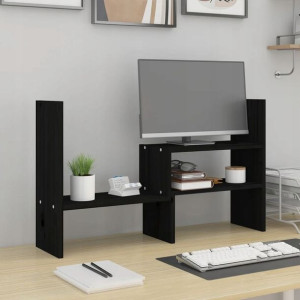 Lumarko Podstawka na monitor, czarna, (39-72)x17x4