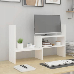Lumarko Podstawka na monitor, biała, (39-72)x17x43