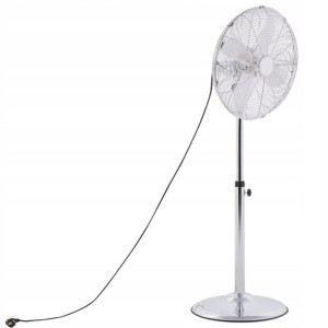 Wentylator Stojący Ø 45 Cm Srebrny Trent! Lumarko!
