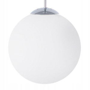 Lampa Wisząca Szklana Biała Barrow S! Lumarko!