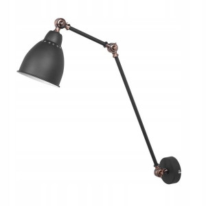 Lampa Ścienna Czarno-miedziana Mississippi L! Luma