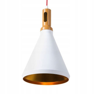 Lampa Wisząca Metalowa Biała Mackenzie! Lumarko!