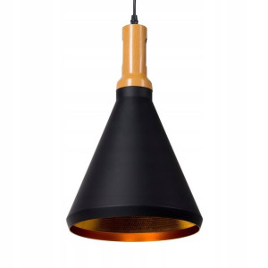 Lampa Wisząca Metalowa Czarna Mackenzie! Lumarko!