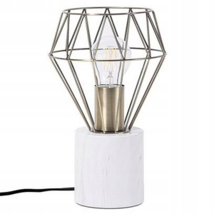 Lampka Nocna Metalowa Złota Mooni! Lumarko!