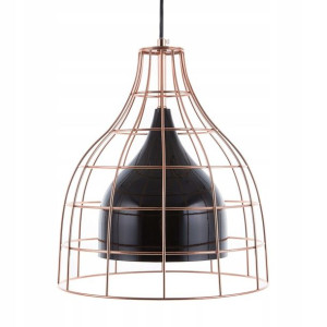 Lampa Wisząca Metalowa Czarna Tresa! Lumarko!