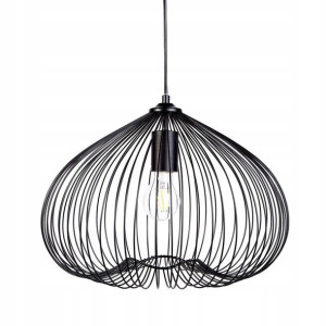 Lampa Wisząca Metalowa Czarna Tordino! Lumarko!