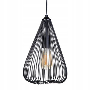 Lampa Wisząca Metalowa Czarna Conca! Lumarko!