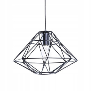 Lampa Wisząca Metalowa Czarna Guam! Lumarko!