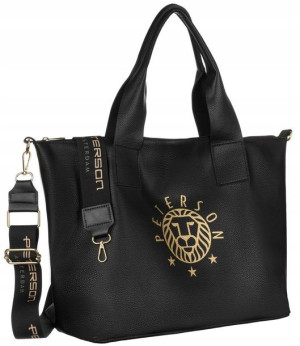 Lumarko Trapezowy Hobo Bag Z Szerokim Logowanym Pa