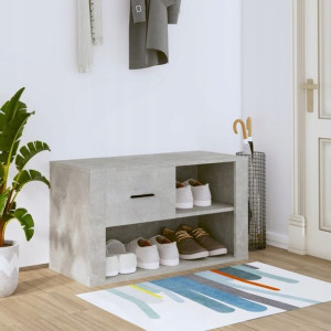 Lumarko Szafka na buty, szarość betonu, 80x35x45 c