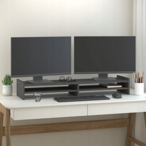 Lumarko Podstawka na monitor, szara, 100x27x15 cm,