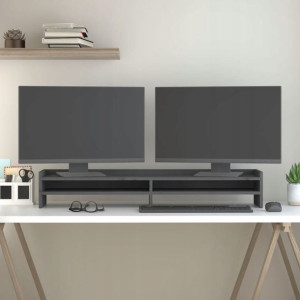 Lumarko Podstawka na monitor, szara, 100x24x16 cm,